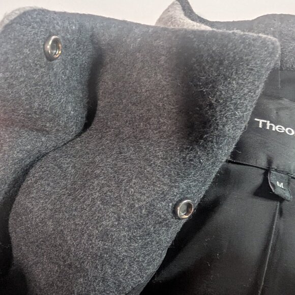 Theory | Naomo Hi-Neck Wool-Cashmere Jacket - Picture 11 of 12
